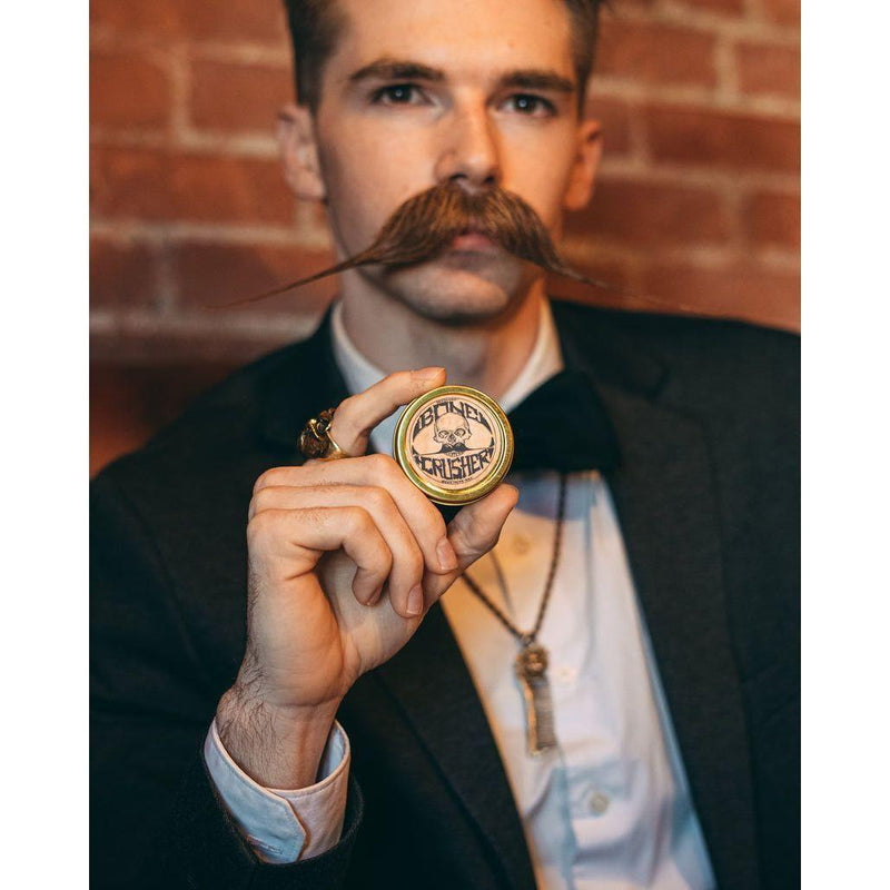 Death Grip Death Grip Bone Crusher Extra Strong & Firm Mustache Wax 1 oz Mustache Wax Dark Slate Gray