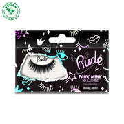 Rude Cosmetics Essential Faux Mink 3D Lashes False Eyelashes Black Bossy