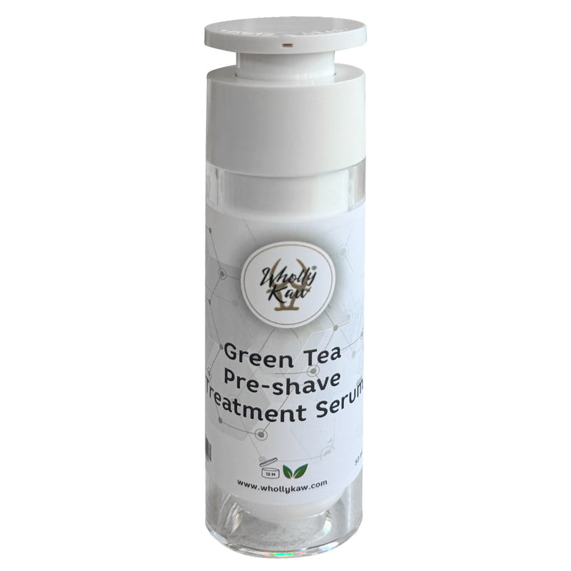 WhollyKaw Green Tea Pre-Shave Treatment Serum Pre Shave Gray
