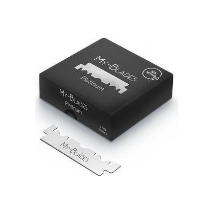 My Blades My-Blades Platinum Single Edge Razor Blades 100 ct Razor Blades Light Gray
