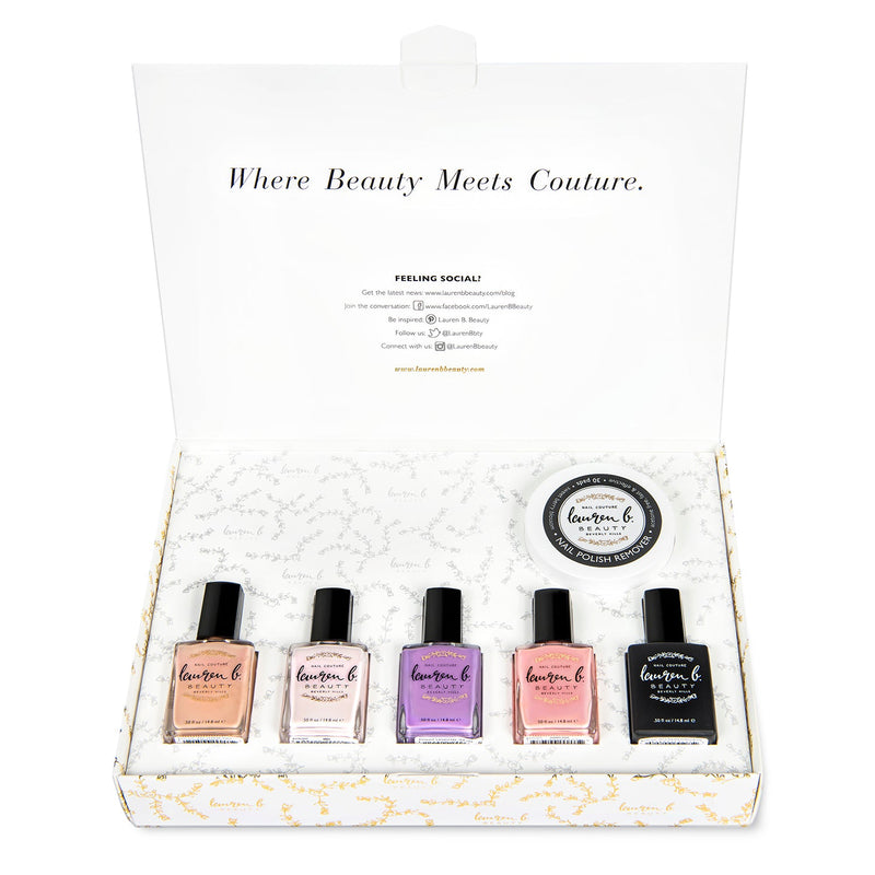 laurenbbeauty At Home Nail Collection Set White Smoke