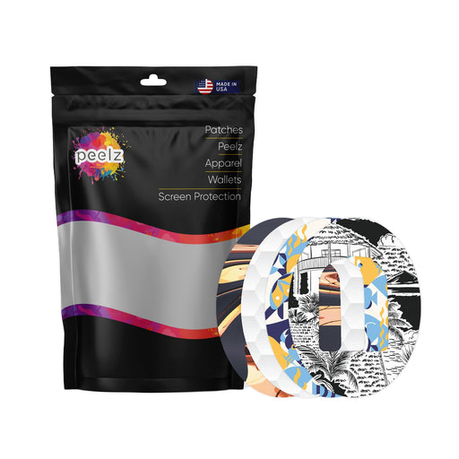 Peelz Boys Summer Variety Pod Patch Tape - Pump Peelz Patch Medical Tape White Smoke 12-Pack (Set of 12 Patches),4-Pack (Set of 4 Patches)
