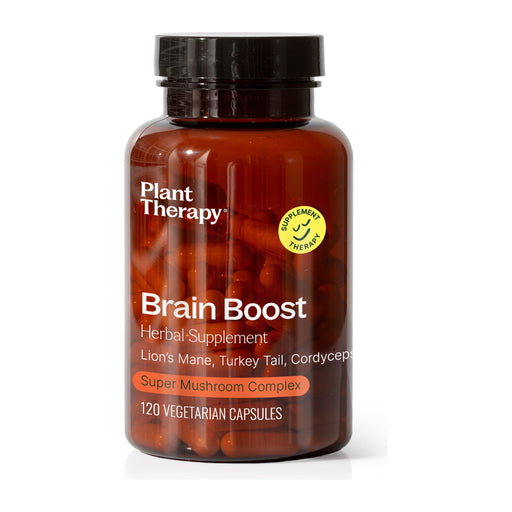 Plant Therapy Brain Boost Herbal Supplement - 120 Capsules Supplement Saddle Brown 120 ct