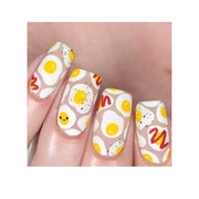 UberChic Beauty Tasty Series: Breakfast Stamping Plate Rosy Brown