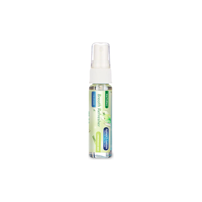 Garner's Garden Natural Breath Freshener Spray | H2O2 Breath Spray Lavender Lemongrass Mint Breath Freshener / 1oz (portable)