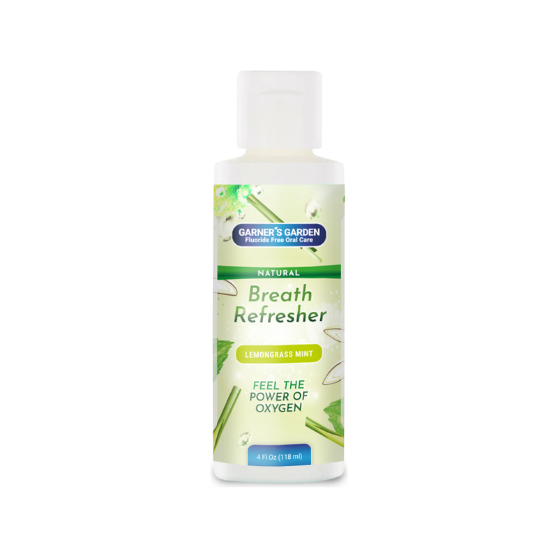 Garner's Garden Natural Breath Freshener Spray | H2O2 Breath Spray Lavender Lemongrass Mint Breath Freshener / 4oz (jumbo)