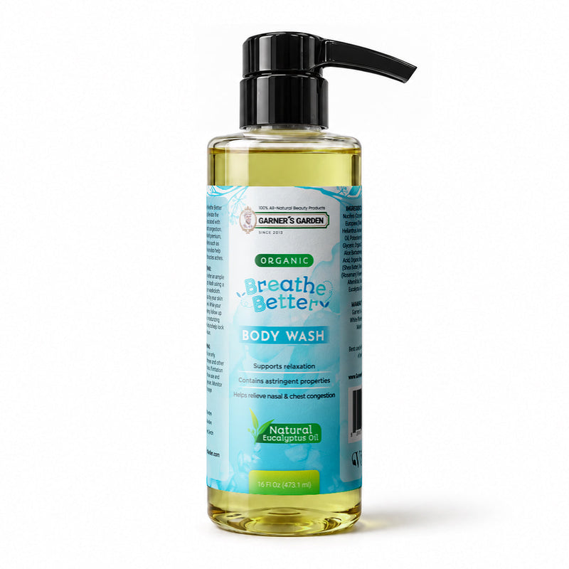 Garner's Garden Breathe Better Body Wash Body Care White Smoke Breathe Better Body Wash 16oz (Recommended)