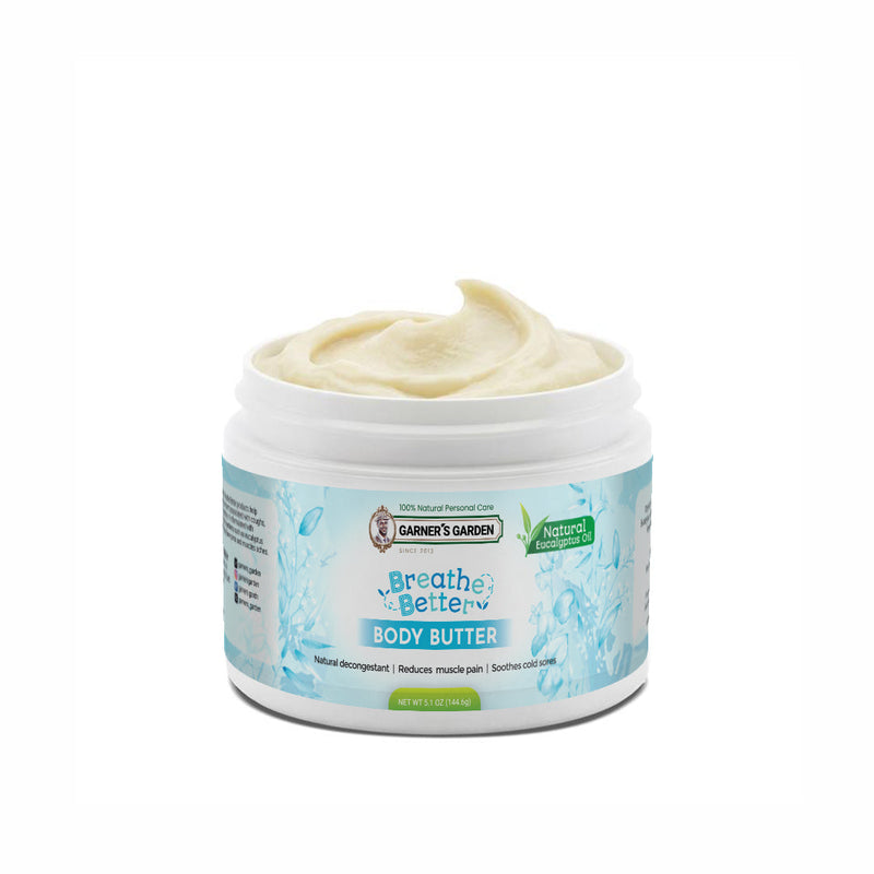 Garner's Garden Breathe Better Butter Body Butter White Smoke Breathe Better Butter 5oz