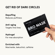 JAXON LANE Bro Mask Eye Gels - Cooling Eye Gels (6 Pack) Mask White Smoke