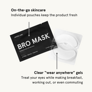 JAXON LANE Bro Mask Eye Gels - Cooling Eye Gels (6 Pack) Mask White Smoke