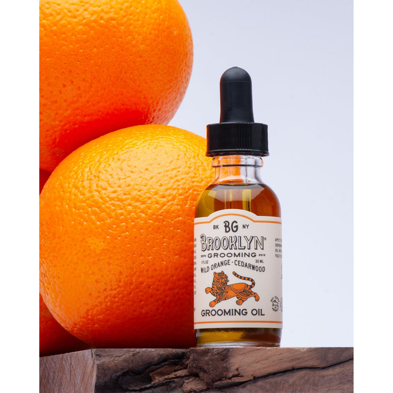 Brooklyn Grooming Wild orange and Cedar wood grooming oil Beard oil Dark Slate Gray 1 oz. Full size
