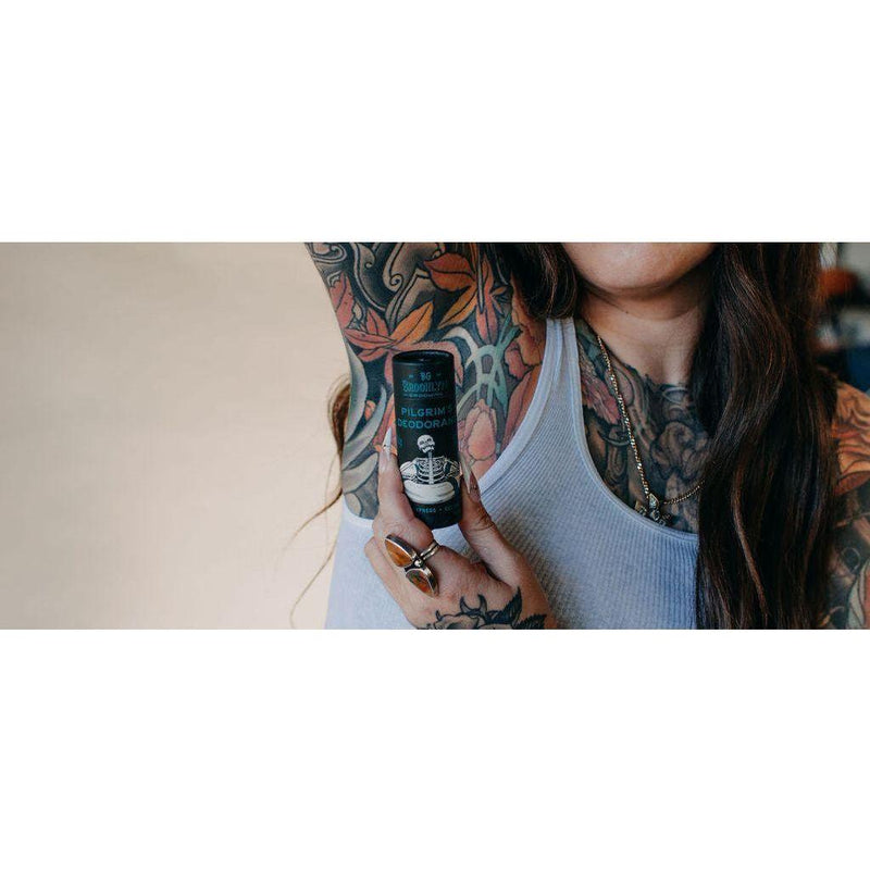 Brooklyn Grooming Pilgrim's® Blue Cyprus and Coconut Deodorant Dark Gray
