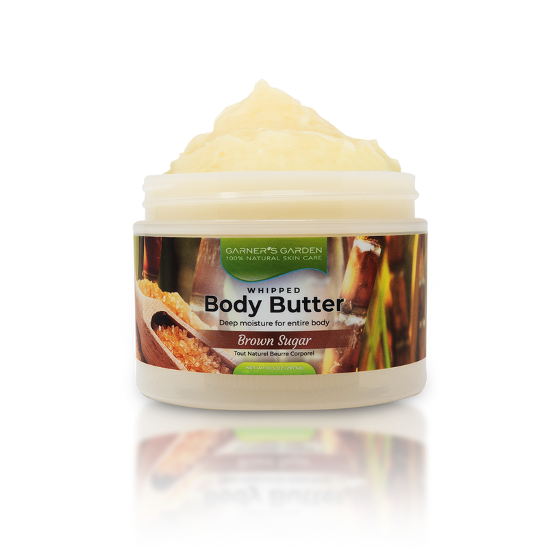 Garner's Garden Body Butter - Natural Fragrance Body Butter Black Brown Sugar BB / 10 oz (Large)