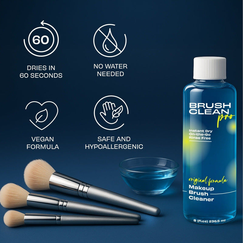Brush Clean Pro The Original Makeup Brush Cleaner 8 oz Dark Slate Gray
