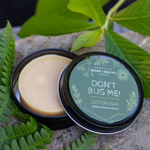 Chagrin Valley Soap & Salve Lotion Bar: Don't Bug Me! Bug Repellent Lotion Bar Bug Repellent Dark Olive Green 1 oz Tin