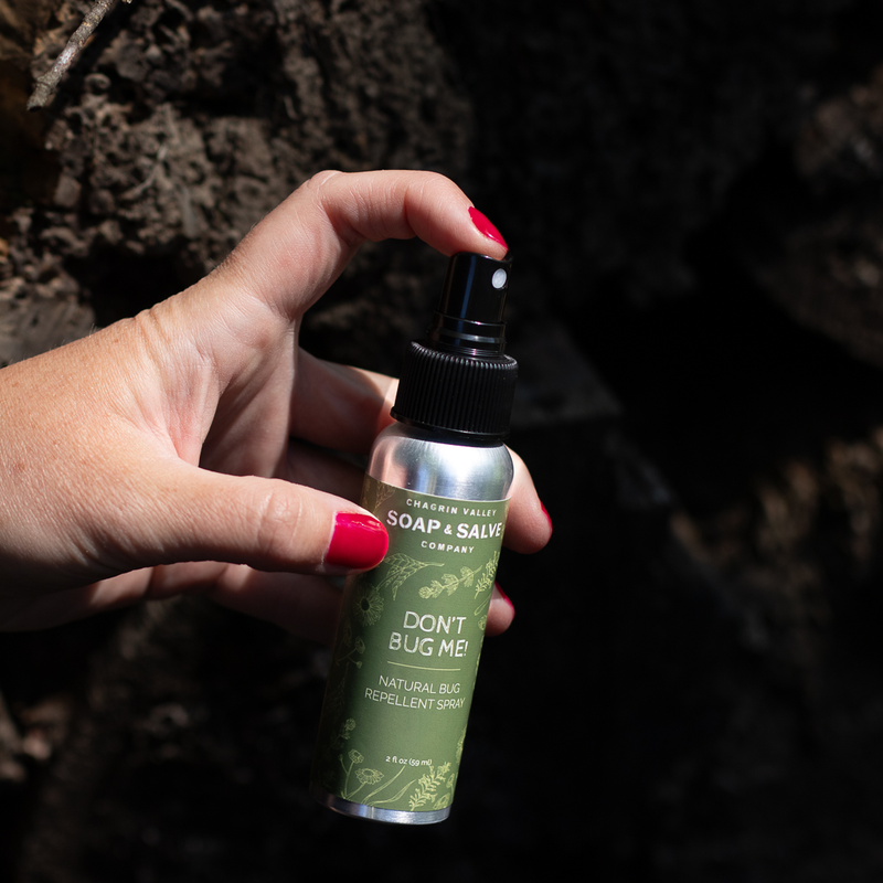 Chagrin Valley Soap & Salve Don't Bug Me! Natural Bug Spray Bug Repellent Black 2 fl oz Spray Bottle
