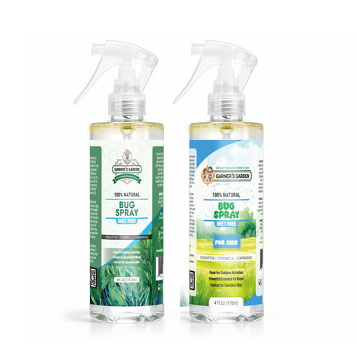 Garner's Garden DEET Free Bug Spray lifestyle White Smoke Deet Free Bug Spray Adults / 8oz,Deet Free Bug Spray Adults / 4oz,Deet Free Bug Spray Adults / 1oz,Deet Free Bug Spray Kids / 1oz,Deet Free Bug Spray Kids / 2oz,Deet Free Bug Spray Kids / 4oz