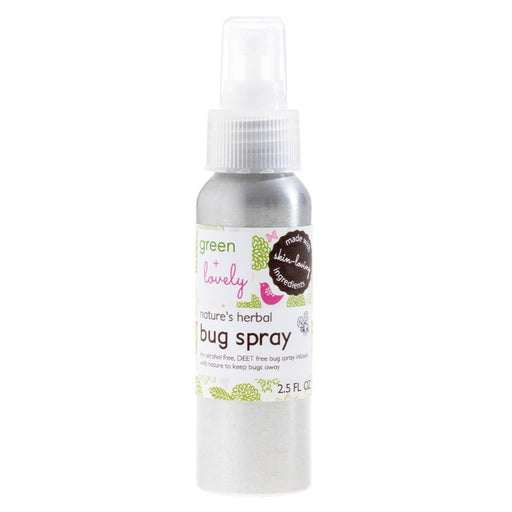 Green + Lovely Nature’s Herbal Bug Spray, Mosquito Repellent - Deet Free + Alcohol Free Light Gray