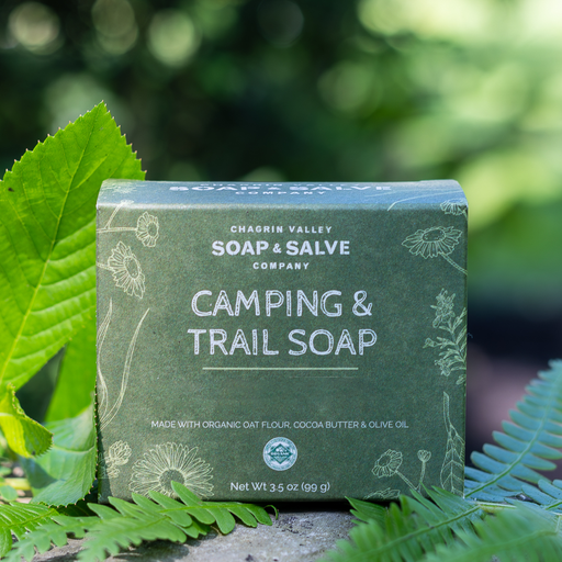 Chagrin Valley Soap & Salve Natural Soap: Camping & Trail Bar Soap Dark Slate Gray 3.5 oz Bar