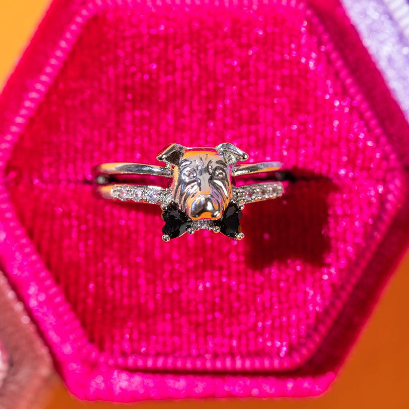 Fragrant Jewels Pitbull - Furry Friends Collection - Jewel Candle Jewel Candle Medium Violet Red Ring / 5,Ring / 6,Ring / 7,Ring / 8,Ring / 9,Ring / 10