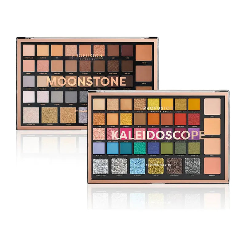 Profusion Cosmetics 42-Shade Palette Collection Eyes Light Gray