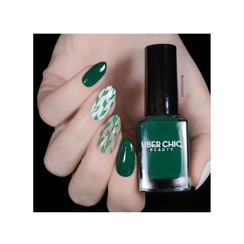 UberChic Beauty Business Chic-01 Stamping Plate Dark Gray