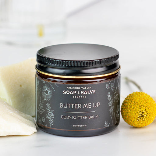 Chagrin Valley Soap & Salve Body Balm:  Butter Me Up Body Balm Dark Slate Gray 2 fl oz Jar