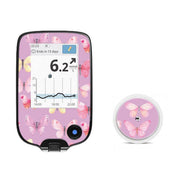 Peelz Butterflies for Freestyle Libre 2 Peelz/Stickers White Smoke Receiver + Sensor