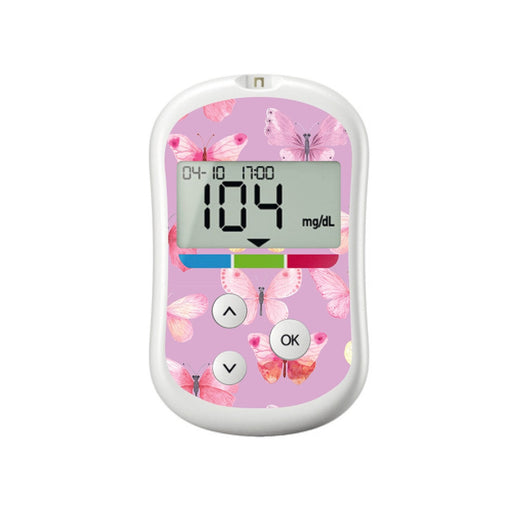 Peelz Butterflies for OneTouch Verio Flex Glucometer Peelz/Stickers White Smoke