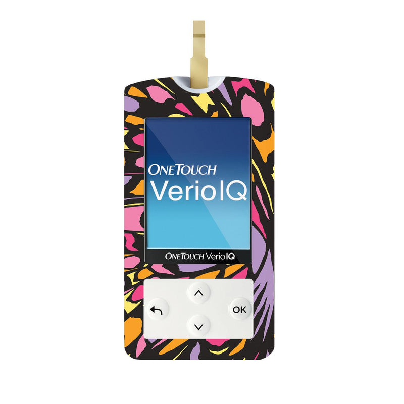 Peelz Butterfly Wing OneTouch Verio IQ Glucometer Peelz/Stickers White Smoke