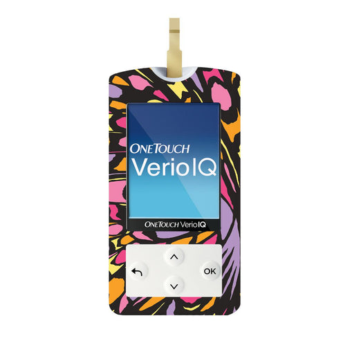 Peelz Butterfly Wing OneTouch Verio IQ Glucometer Peelz/Stickers White Smoke