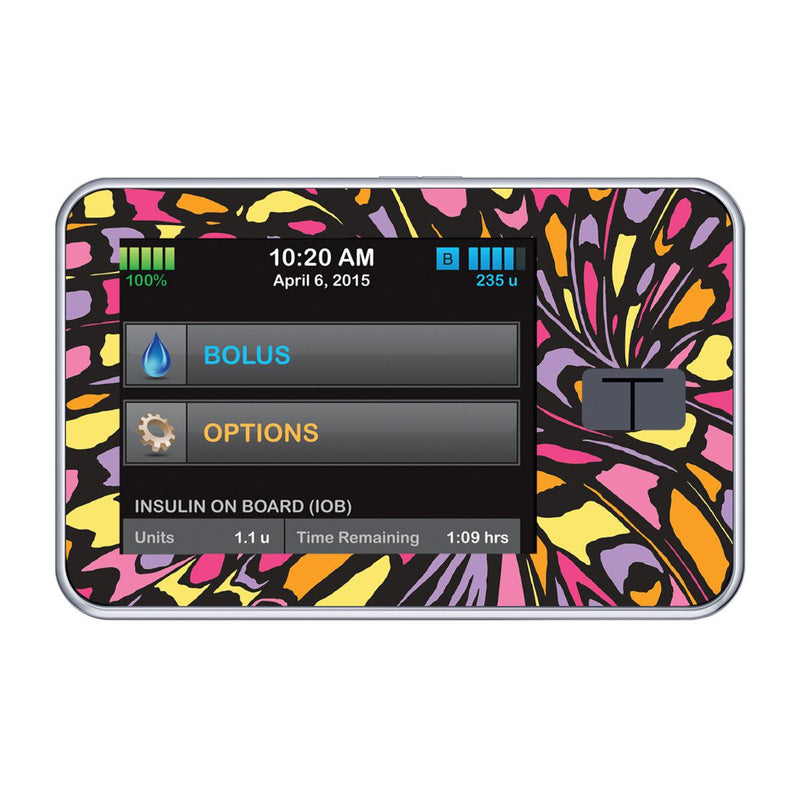 Peelz Butterfly Wing for Tandem t:slim Peelz/Stickers Black