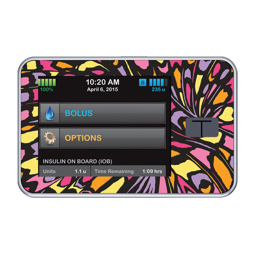 Peelz Butterfly Wing for Tandem t:slim Peelz/Stickers Black