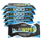 Fresh Body FB® Buttwipes 45ct Flow Pack (select quantity) Adult Hygienic Wipes Dark Slate Gray 6 Packs