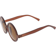 zeroUV 1980's Retro Round Sunglasses Fashion Sunglasses 8754 Sunglasses White Smoke Red,Tortoise Green,Black Smoke,Tortoise Amber,Black Lavender,Matte Orange Green,Matte Yellow Smoke,Matte Brown Brown,Matte Black Green
