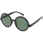 zeroUV 1980's Retro Round Sunglasses Fashion Sunglasses 8754 Sunglasses White Smoke Red,Tortoise Green,Black Smoke,Tortoise Amber,Black Lavender,Matte Orange Green,Matte Yellow Smoke,Matte Brown Brown,Matte Black Green