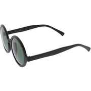 zeroUV 1980's Retro Round Sunglasses Fashion Sunglasses 8754 Sunglasses White Smoke Red,Tortoise Green,Black Smoke,Tortoise Amber,Black Lavender,Matte Orange Green,Matte Yellow Smoke,Matte Brown Brown,Matte Black Green