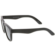 zeroUV Classic Thick Arms Flat Lens Square Horn Rimmed Sunglasses C286 Sunglasses White Smoke Matte Tortoise / Smoke,Matte Black / Smoke,Shiny Black / Smoke