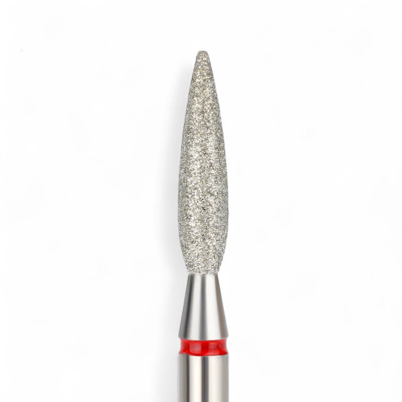 nbmsupply Elite Embrace Professional 2.3*10 mm Flame Nail Drill Bit Red White Smoke 1 pcs,10 pcs