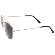 zeroUV Retro Dapper Full Metal Square Crossbar Sunglasses C356 Sunglasses White Smoke Black Smoke,Silver Smoke,Gold Green,Gold Brown