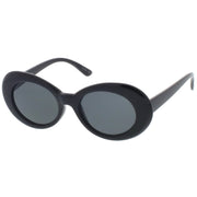 zeroUV Retro 1990's Fashion Oval Clout Goggle Sunglasses 51mm C381 Sunglasses White Smoke Black Smoke,White Smoke,Tortoise Smoke,Clear Green,Red Smoke,White / Smoke,White / Smoke (2-pack)