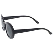 zeroUV Retro 1990's Fashion Oval Clout Goggle Sunglasses 51mm C381 Sunglasses White Smoke Black Smoke,White Smoke,Tortoise Smoke,Clear Green,Red Smoke,White / Smoke,White / Smoke (2-pack)