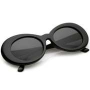zeroUV Retro 1990's Fashion Oval Clout Goggle Sunglasses 51mm C381 Sunglasses White Smoke Black Smoke,White Smoke,Tortoise Smoke,Clear Green,Red Smoke,White / Smoke,White / Smoke (2-pack)