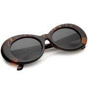zeroUV Retro 1990's Fashion Oval Clout Goggle Sunglasses 51mm C381 Sunglasses White Smoke Black Smoke,White Smoke,Tortoise Smoke,Clear Green,Red Smoke,White / Smoke,White / Smoke (2-pack)