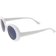 zeroUV Retro 1990's Fashion Oval Clout Goggle Sunglasses 51mm C381 Sunglasses White Smoke Black Smoke,White Smoke,Tortoise Smoke,Clear Green,Red Smoke,White / Smoke,White / Smoke (2-pack)