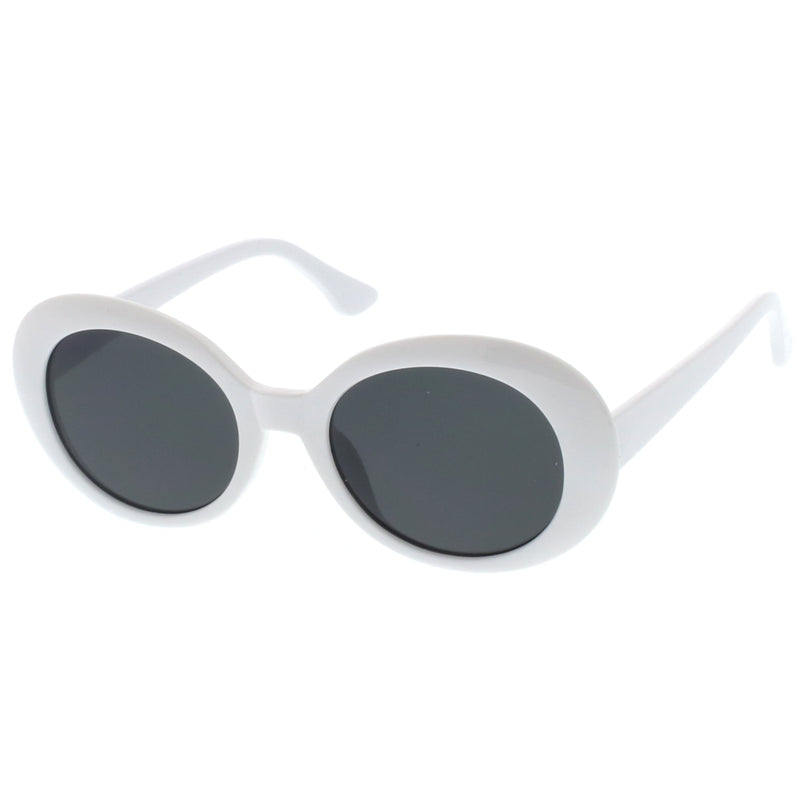 zeroUV Oversize Retro Tapered Arms Clout Goggle Oval Sunglasses 53mm C383 Sunglasses White Smoke Red Smoke,White Smoke,Black Smoke,Tortoise Brown