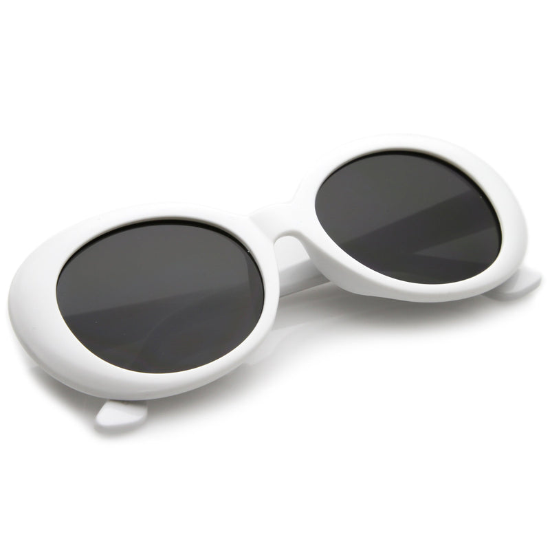 zeroUV Oversize Retro Tapered Arms Clout Goggle Oval Sunglasses 53mm C383 Sunglasses White Smoke Red Smoke,White Smoke,Black Smoke,Tortoise Brown