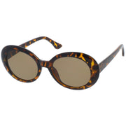 zeroUV Oversize Retro Tapered Arms Clout Goggle Oval Sunglasses 53mm C383 Sunglasses White Smoke Red Smoke,White Smoke,Black Smoke,Tortoise Brown