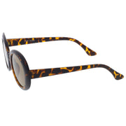 zeroUV Oversize Retro Tapered Arms Clout Goggle Oval Sunglasses 53mm C383 Sunglasses White Smoke Red Smoke,White Smoke,Black Smoke,Tortoise Brown
