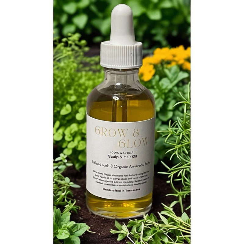 Lustful Bath, LLC LUSTFUL GLO SCALP & HAIR GROWTH OIL Hair Growth Oil Dark Olive Green